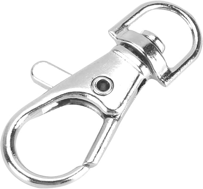 12 PCS Bird Cage Door Buckle Locks, Metal Hook Clip Anti Escape Swivel Buckle Lock Hook Clip Prevent Claw Trigger Open Birds Cage Accessories