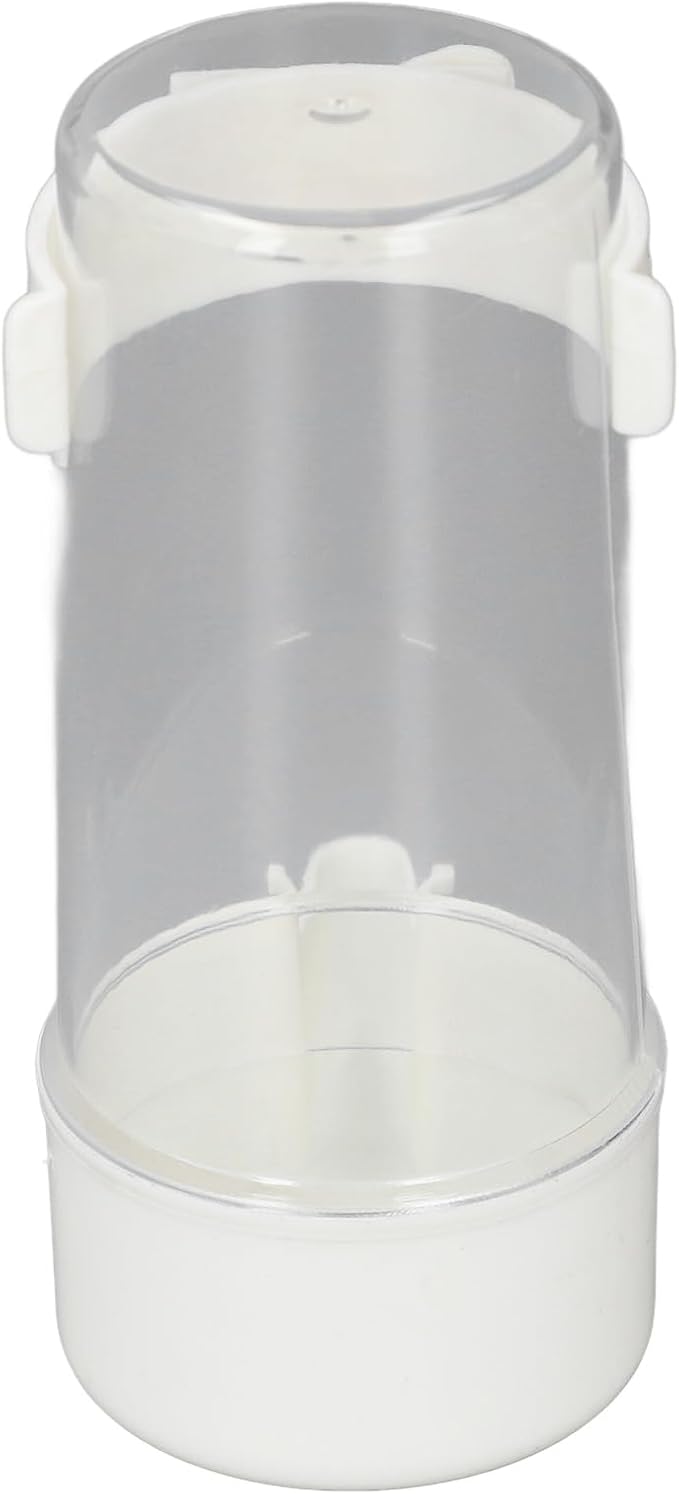 Pet Bird Hanging Water Feeder, 6Pcs EcoFriendly Automatic Bird Cage Water Feeder for Finches (200ml)