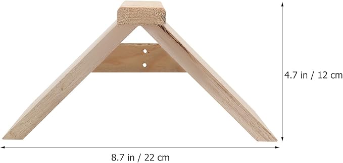 POPETPOP Dove Rest Stand : 2Pcs Wooden Pigeon Perch Bird Perch Stand for Pigeons Doves Parrots - Easy to Install, 8.65X4.72X4.72in