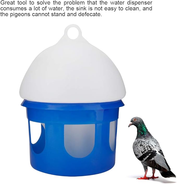Pigeon Waterer, Large Capacity Automatic Automatic Feeder, for Home Farmer Birds(2L)