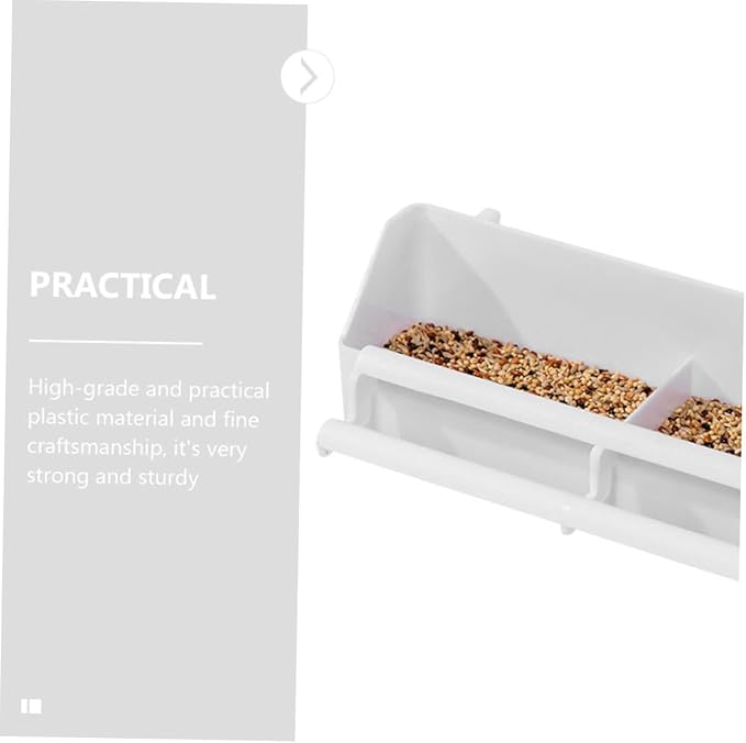 12 Pcs Parrot Bird Feeder Pigeon Feeder Containers for Fruit Bird Food for Parakeets for Cage Pp Material