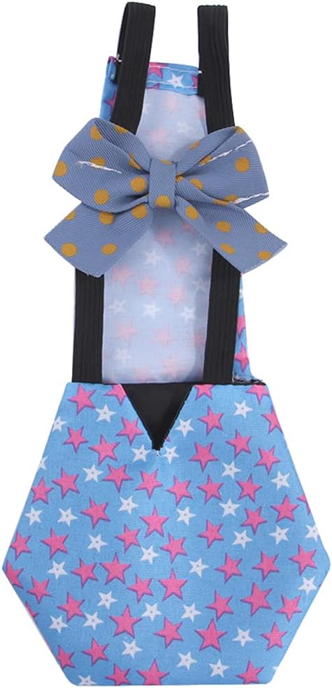 Adjustable Chicken Diaper for Pet Duck for Washable Poultry Nappies Hens Clothes with Pretty Bow Reusable