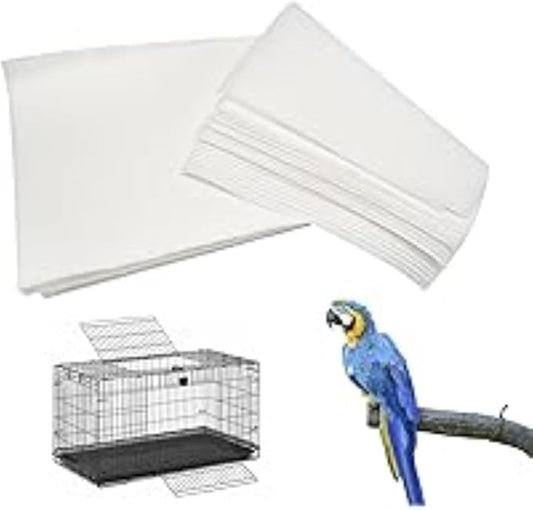 150ct Birdcage Liner Choose Plain-Poly Coated-Wax-Reptile-Pet Liner Message with EACT Size After Ordering (Wax 20lb Round 14")