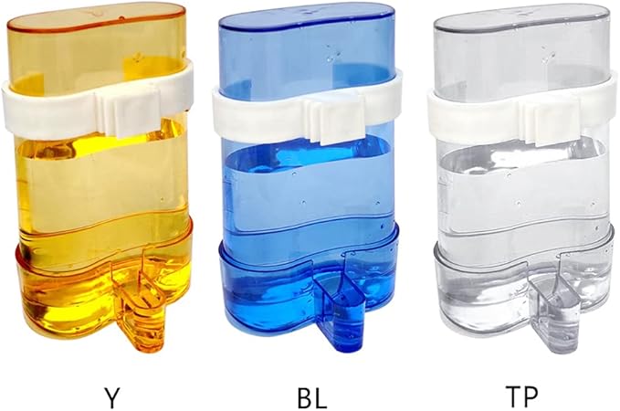 Parakeet Water Dispenser Automatic Water Drink No Spill Clear Container Cockatiel Automatic Feeding Supplies for Cage Automatic Waterer for Birds