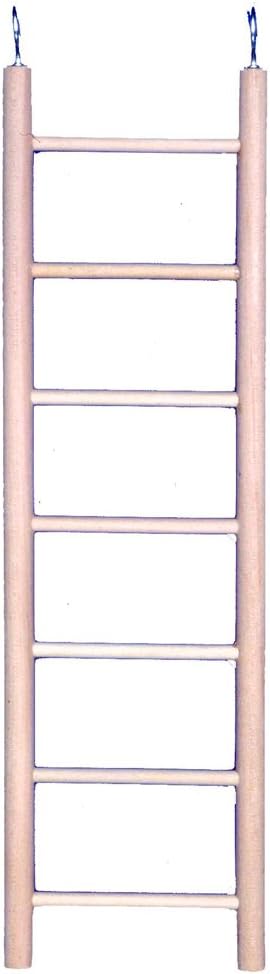 Penn-Plax 7-Step Wooden Bird Ladder | Provide Exercise and entertainmet for Your Bird | Looks Great | Durable and Safe