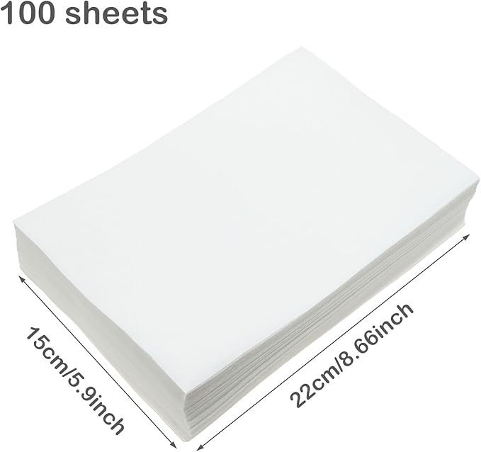 100 Sheets Bird Cage Liner Papers, Disposable Bird Cage Paper Liners, Cuttable Pet Animal Cages Cushion, Precut Absorbent Bird Paper for Bird Parrot Small Animal, 5.9 x 8.66’’