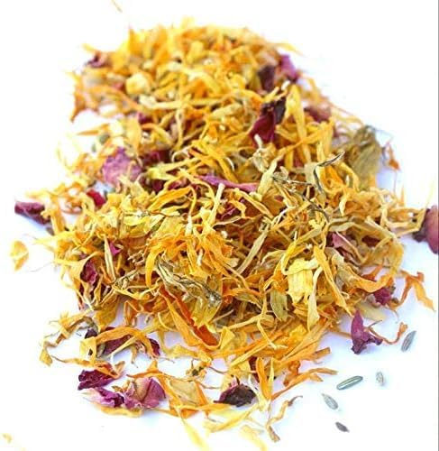 Pampered Chicken Mama Happy Tummy Nesting Herbs for Pet Chickens (1.25 Pounds) - All-Natural Backyard Chicken Feed Supplies for Hen Nest Boxes