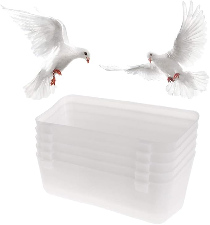 5-Pack Hanging Cups for Small Birds Parrot Feeding Dish Food Bowl Cup Bird Cage Water Bowls