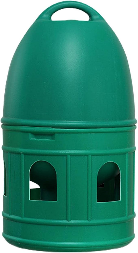 Bird Water Drinker/Quail Parakeet Dove Parrot Pigeon Water Dispenser Feeder with Hanging Handle/Bird Cage Accessories Waterer Large Capacity/, Green 5L