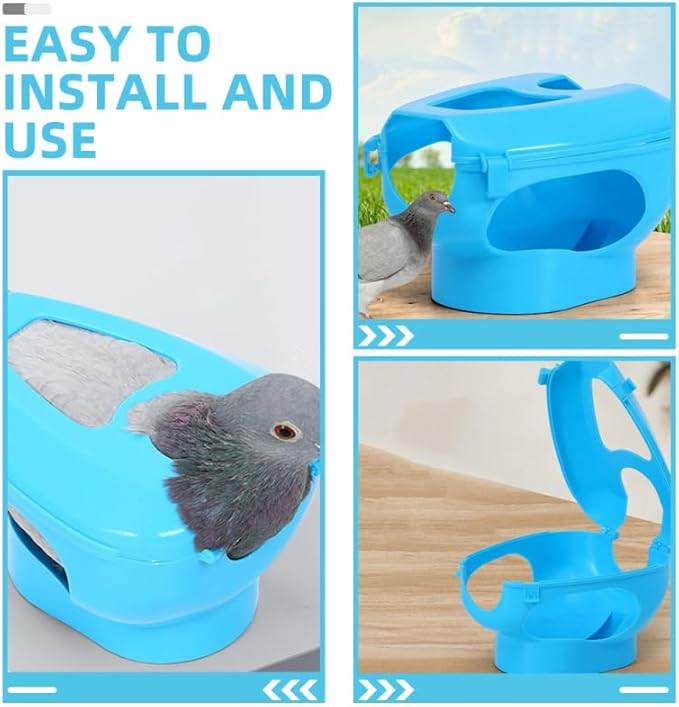 BESTonZON 2pcs Pigeon Injection Holder Feeding Stand for Easy Medicine Application Fixed Mount for Pigeons for Pet Bird Care