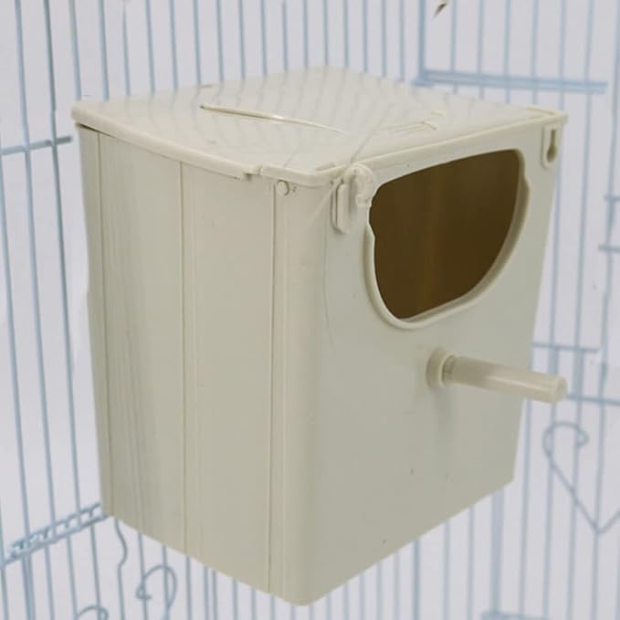 Alipis Bird Breeding Box 3-Pack Hanging Plastic Nesting Box for Parakeets Finches Indoor Outdoor Garden Bird Nesting House