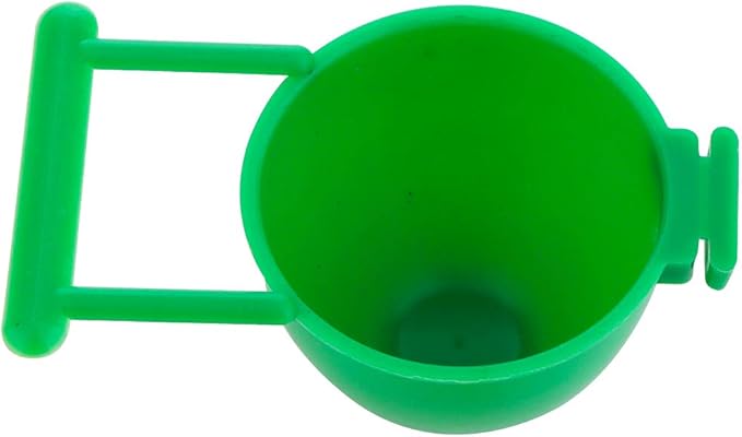 8 Pcs Mini Bird Parrot Food Bowl Feeder Plastic Pigeons Birds Cage Dish Convenient Hanging Container
