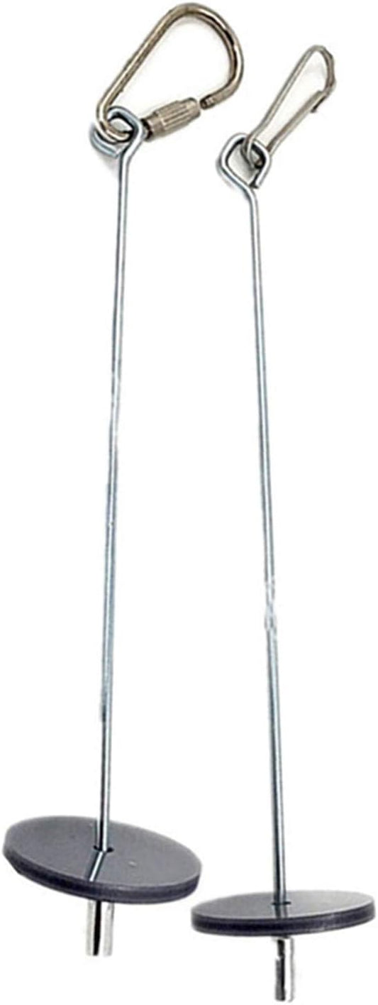Sevenfly 1Pcs Bird Food Holder Stainless Steel Veggies Fruit Skewer Holder Hanging Bird Treat Feeder Vegetable Stick Holder Tool Foraging Toy for Parrot