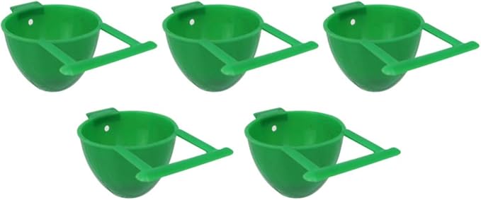 Balacoo 10Pcs Bird Feeding Cages Parrot Accessory