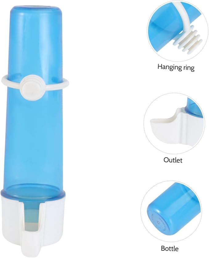 Automatic Bird Water Dispenser 125Ml Small Bird Water Feeder with Double Suction Cups Compact Size for Cage and Aviary Use