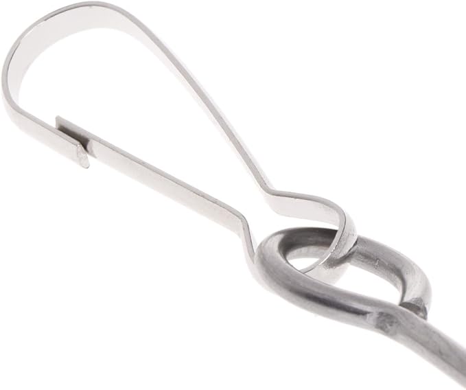 Bird Food Holder Stainless Steel Parrot Vegetable Fruit Feeder Treat Skewer for Cockatiel Metal Hanging Hook, Small