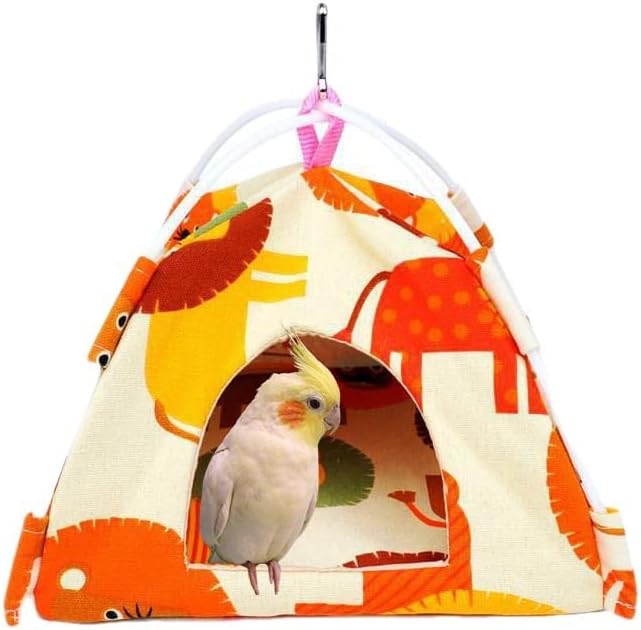 FEimaX Bird Nest House Hanging Hammock Finch Cage, Snuggle Hut Tent for Small Medium Parrots Parakeet Lovebird African Grey Budgies Cockatiels