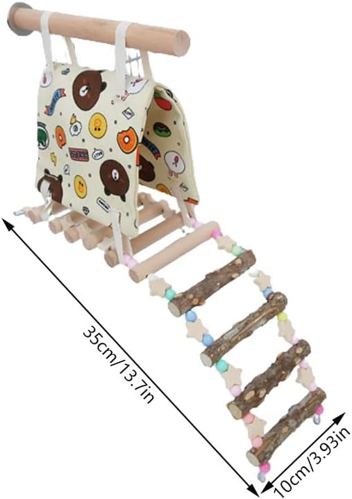 1 Pcs Bird Toys Parrot Supplies Parrot Tent Ladder Bird Bed Bird Playground Suitable for Parrot Cage Toy Set