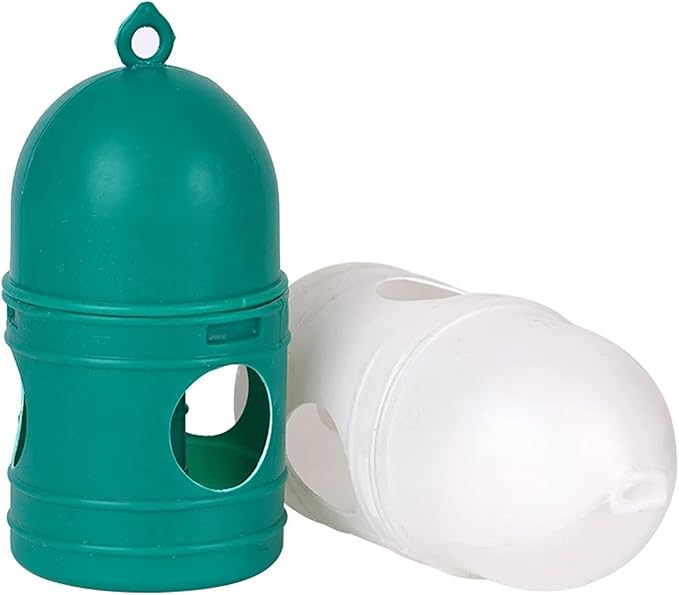 Baoblaze 2Pcs Pigeon Water Dispenser Bird Water Drinker 1L Detachable with Handle Dove Automatic Feeder Pigeon Waterer for Duck Parrot