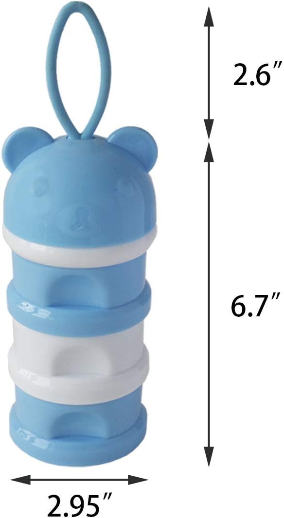 Portable Bird Feeder Cups Bird Food Water Treat Box Parrot Food Storage Container，Pet Travel Feeder(Blue)