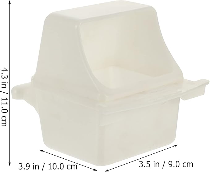 4pcs Plastic Bird Feeder Weatherproof Bird Cage Feeding Station for Parrots Clean Birdhouse Accessories for Various