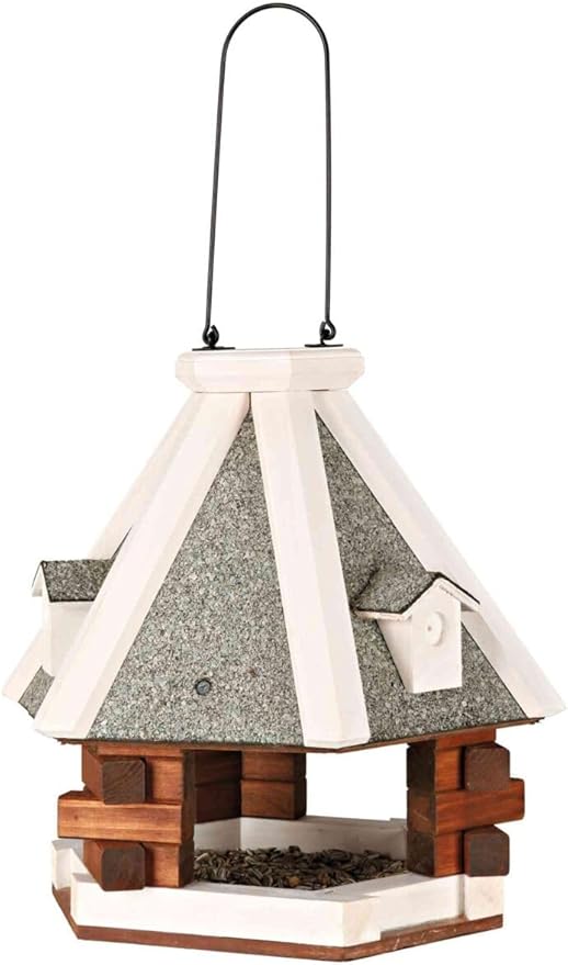 Trixie Natura Hanging Bird Feeder, 35 x 36 cm Diameter, Brown/White