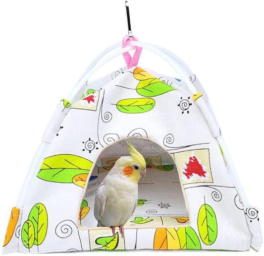 FEimaX Bird Nest House Hanging Hammock Finch Cage, Snuggle Hut Tent for Small Large Medium Parrots Parakeet Lovebird African Grey Budgies Cockatiels