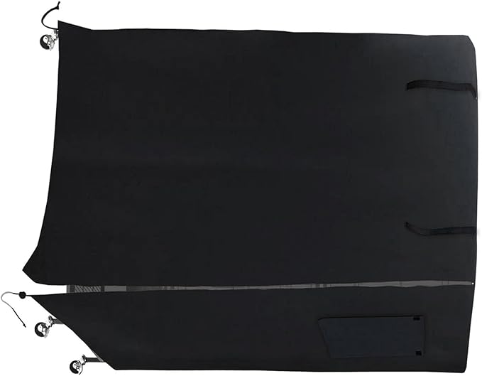 Dioche Bird Cage Cover Universal Pet Cage Cover Protect Birds from Bad Weather 130 x 96 x 59cm (Black)
