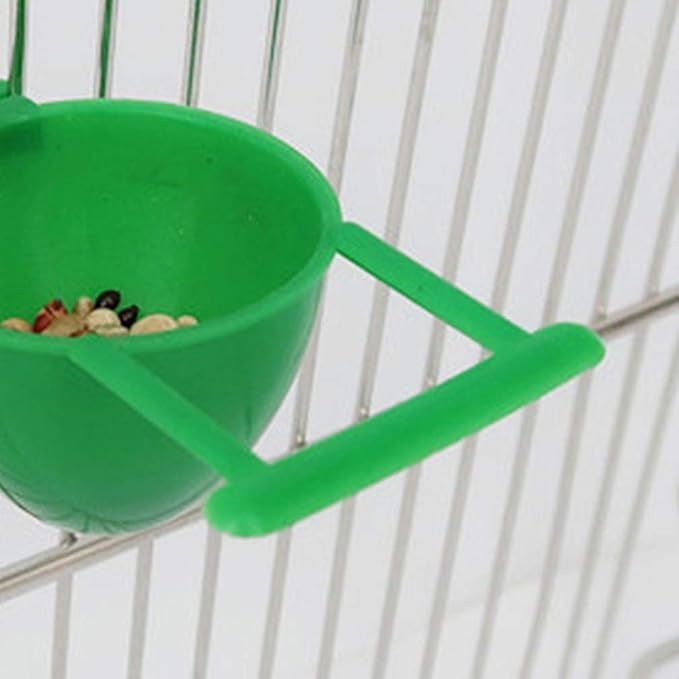 Balacoo 10Pcs Bird Feeding Cages Parrot Accessory