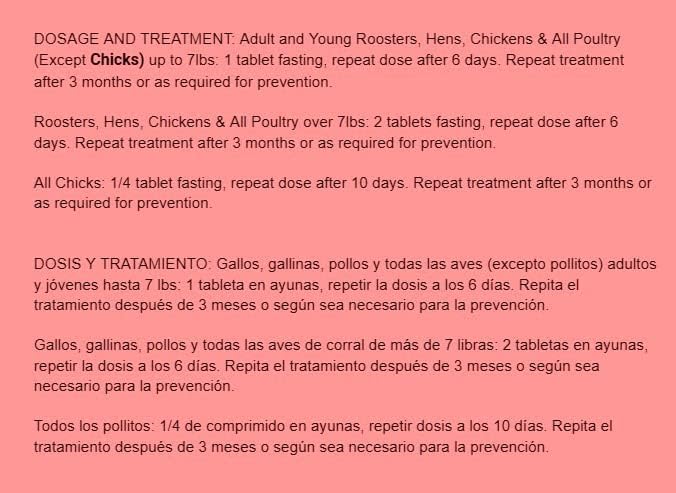Farmalab Natural Dewormer Internal & External 100 Tabs Poultry NO Egg Withdrawal Needed - Vitamin for Poultry Rooster Hen Chicken Baby Chick