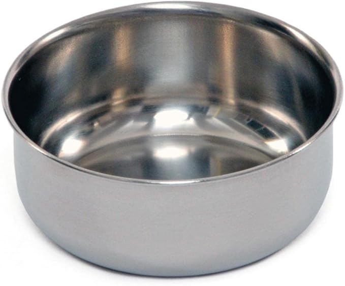 Prevue Pet Products Stainless Steel Coop Cup - Durable Bird Cage Food & Water Bowls, Universal Design for Small and Medium Birds, Indoor Cage Supplies, for Food & Watering