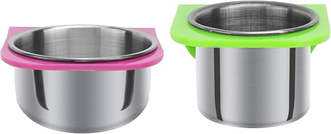 Practical Parrot Food Box Feeding Cups Eco-Friendly No Harmful Easy to Maintain Use