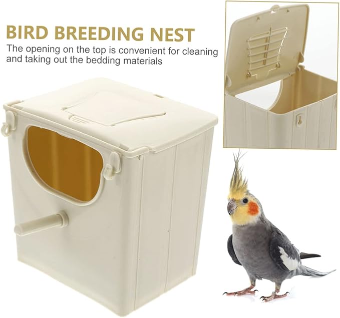 POPETPOP 12 Pcs Bird Breeding Box Parakeet for Parakeets Birdhouses Outdoors Hanging Bird Box Pet Supplies Plastic Hut Plastic Breeding House Tail Hanging Budgie Nesting