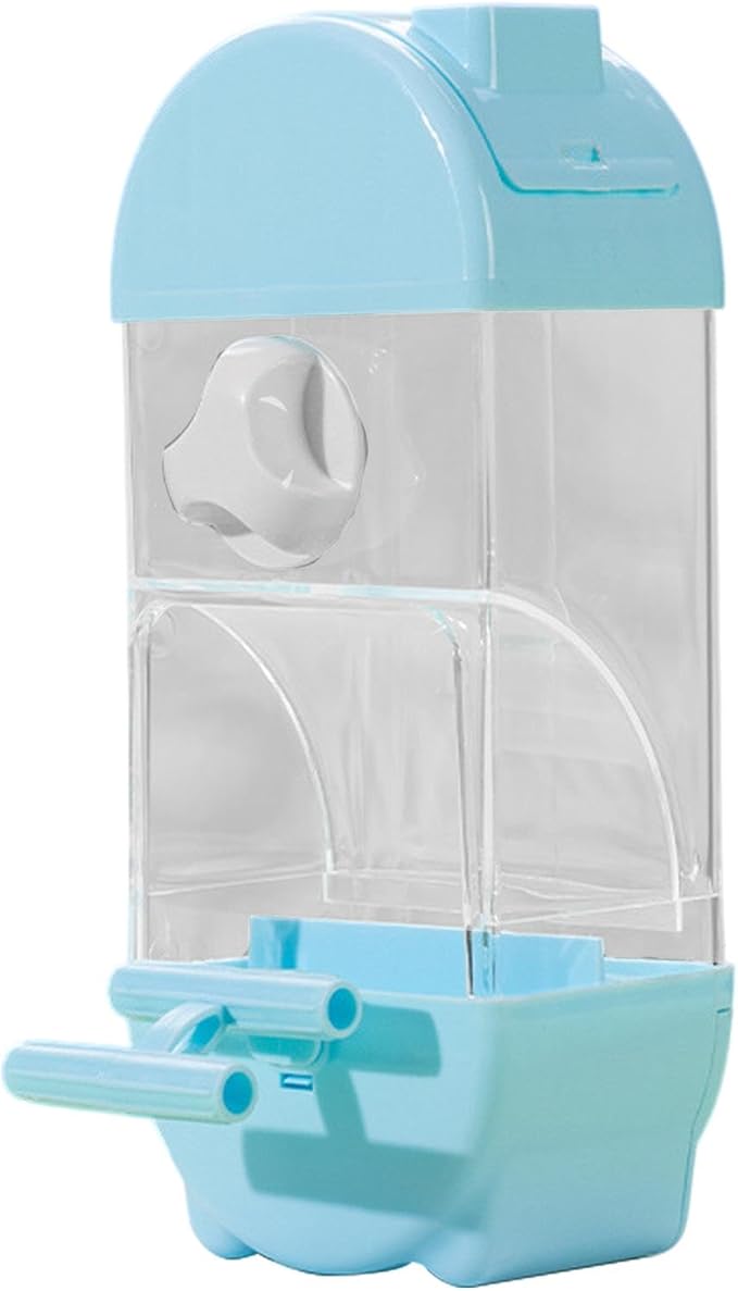 Automatic Bird Feeder - Parrot Automatic Feeder | Parrot Water Dispenser | Clear Bird Feeder Smart House Shaped Parakeet Feeder | Large Capacity Anti Spill Food Container Drinker Cage for Cockatiel