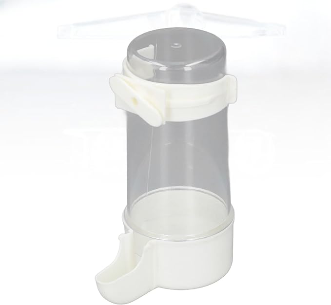 Pet Bird Hanging Water Feeder, 6Pcs EcoFriendly Automatic Bird Cage Water Feeder for Finches (200ml)