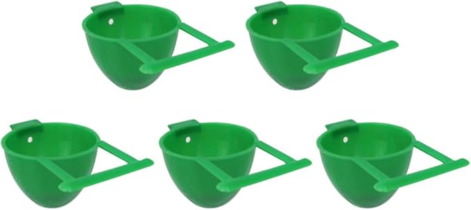 Balacoo 10Pcs Bird Feeding Cages Parrot Accessory