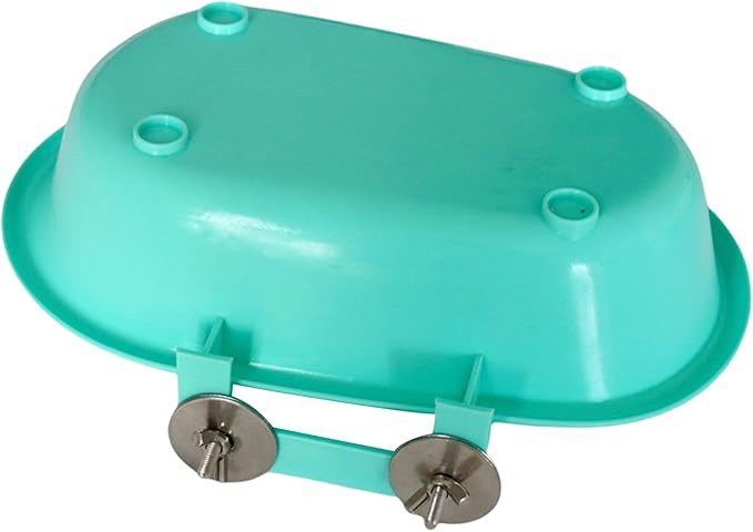 Bird Bath for Parrots External Bird Bathtub Bird Cage Water Feeder Bird Bath Accessories for Conures Lovebirds