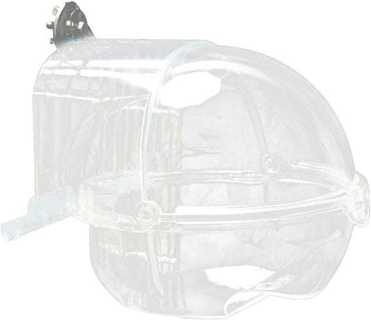 Pet Bird Bath Tub Screw On Parrot Bathtub Parrot Shower Box Parrot Bath Tub Transparent Bathing Tub for Cage