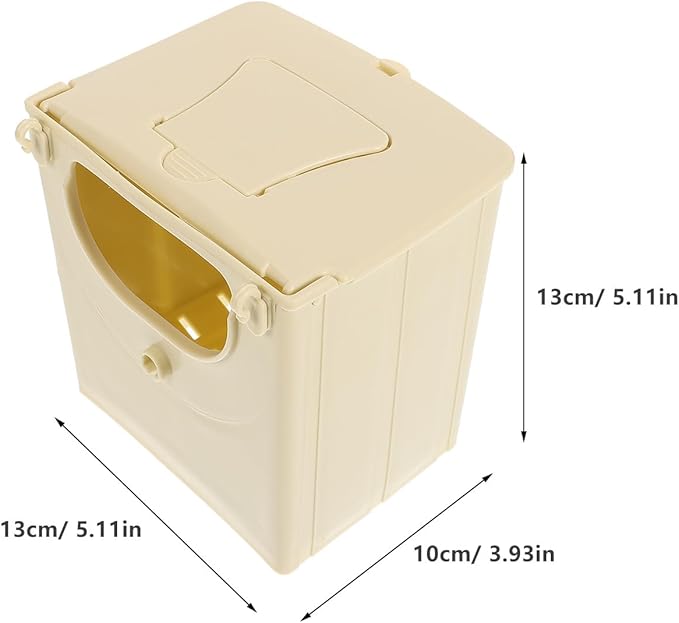Zerodeko 4-Pack Bird Breeding Boxes Hanging Nesting Houses for Small Birds Finches Sparrows Parakeets Lovebirds with Easy Clean Design and Durable Construction 5.11X5.11X3.93 Inches