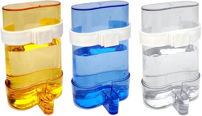 Parakeet Water Dispenser Automatic Water Drink No Spill Clear Container Cockatiel Automatic Feeding Supplies for Cage Automatic Waterer for Birds