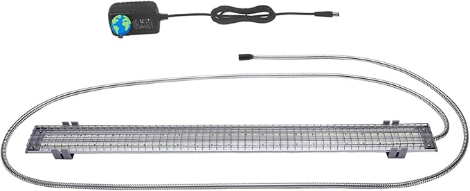 HappyBird Lighting Bird Cage Light with Chew Guard - Full Spectrum LED Pet Light - Simulates Natural Environment - Safe for Hookbill Birds – Easy to Install - (24" Long)