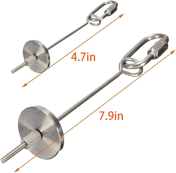 Bird Food Holder, Stainless Steel Parrot Fruit Vegetable Stick Holder, Foraging Toy, Bird Treat Skewer for Parrots, Macaws, Parakeets, Cockatiels, Budgies (3 pc)