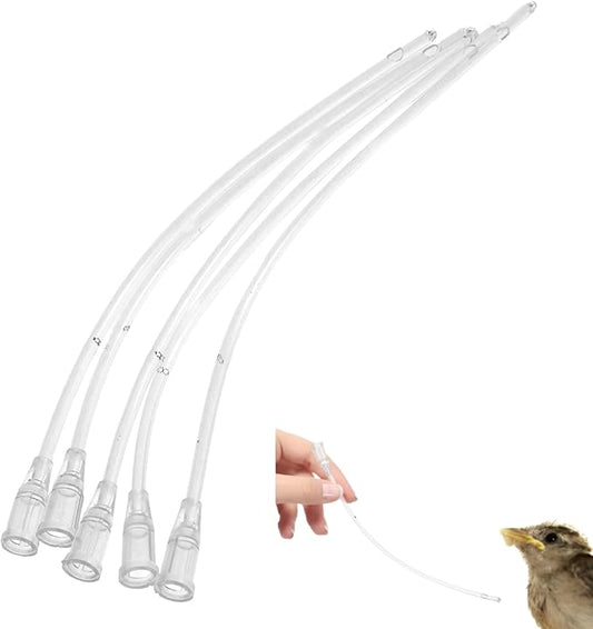 POPETPOP Young Bird Feeding Tool Transparent Plastic Parrot Feeder Lightweight Liquid Dispenser for Newborn Birds Easy Clean Bird Feeding Supply