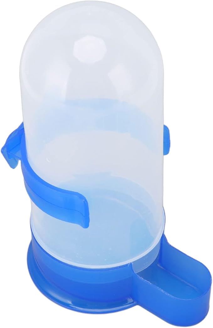 Pssopp Automatic Bird Feeder & Water Dispenser, Clear Bird Food Seed Dispenser, Hanging Cage Feeder, 800ml, Blue, Plastic, Adult, Modern, Medium Breeds, Outdoor, Multiple Pets