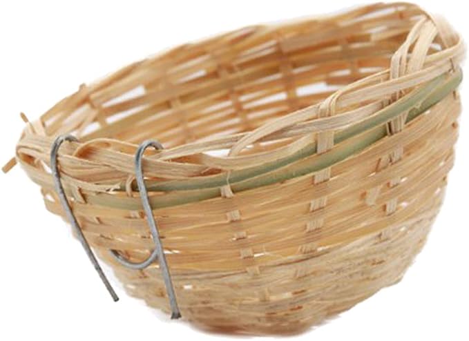 10pcs Bamboo Weaving Canary Birds Nest Handmade Hatching Breeding Nest