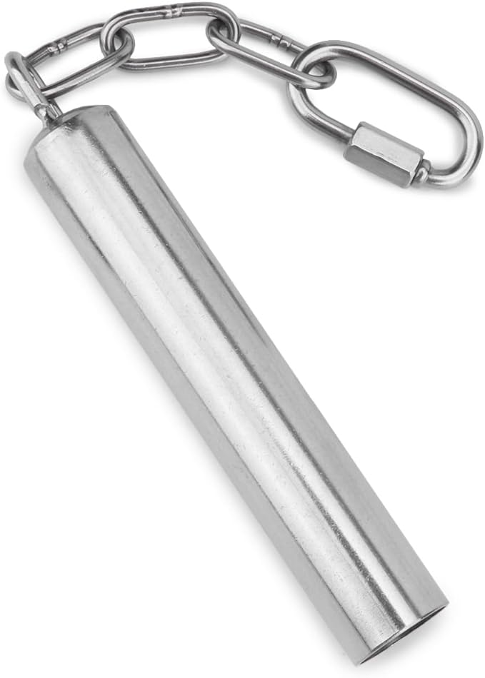 Hypeety Stainless Steel Bell Bird Toys Chew Toy for Parrot, Macaw, African Greys, Small Cockatoo, Parakeet, Cockatiels Heavy Duty Bird Cage Stand Toys (2 PCS-L)
