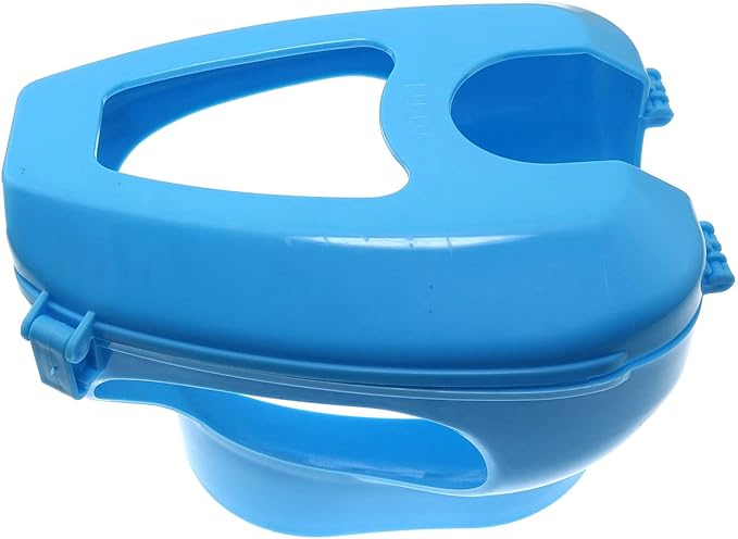 Pigeon Holder Bird Fixed Frame Rack - Plastic Feeding Syringe for Young Birds, Parrot Chick - Injection Feeding Fixed Mount Bird Supplies, Blue