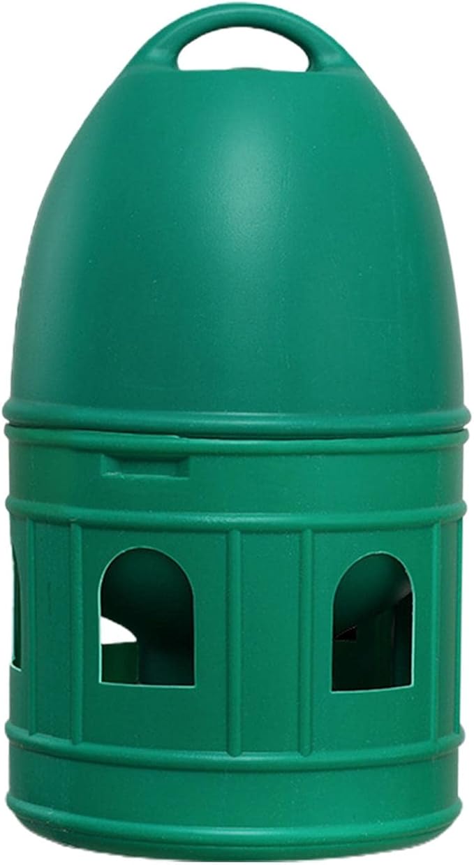 Pigeon Water Dispenser, Large Capacity Bird Water Drinker, Quail Automatic Feeder with Handle Water Pot Container, Green 5L
