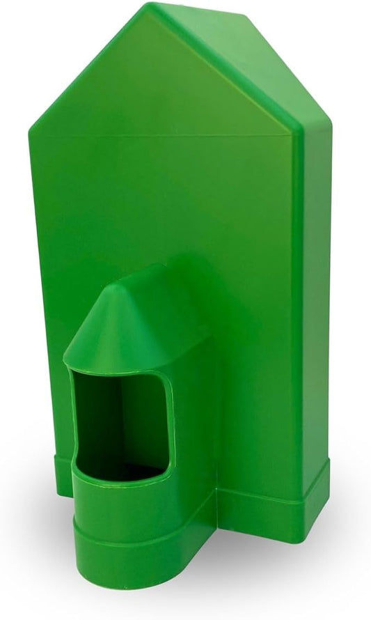 Gaun Corner Waterer for Pigeon, Bird, Chicken, Small Poultry, Hamster, Duck, Parakeet, Canary, Pet Water Dispenser, Feeder, Water Bottle, Cage Supply, Cage Accessory, Not Removable, Green Color (2lt)