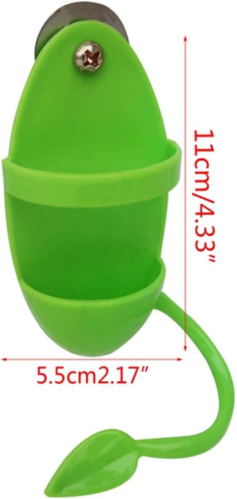 Finches Conure Cockatiel Pet with Standing Rack Plastic Fruit Vegetable Holder,Bird Supplies Food Container, Parrot Feeder